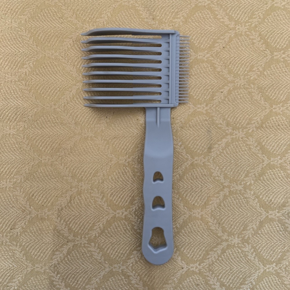 Fade Comb for Hair Cutting Professional Barber Tool for Self-Cut & Fade H Gray